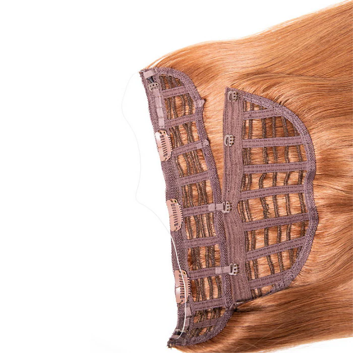 Bohyme Essential 100% Remi Human Hair Clip In Extension Weave - HALO 18" - Image 2