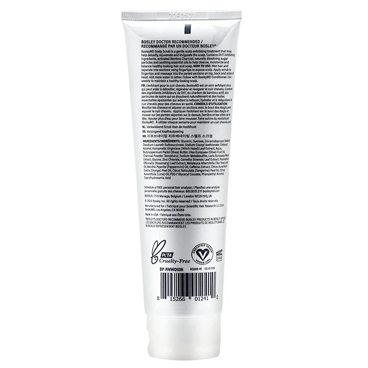 Bosley MD Rejuvenating Scalp Scrub with Bamboo Charcoal - 5.1 oz - Image 3