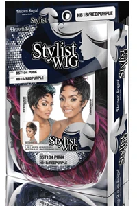 Brown Sugar Human Hair Mix Stylist Wig BST104 PUNK - Image 4