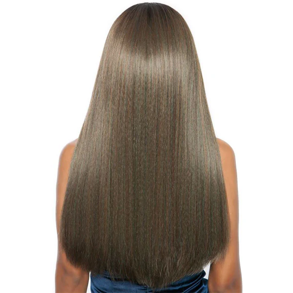 Brown Sugar Human Hair StyleMix Uniweave V Part Wig - BSUW07 NATURAL STRAIGHT 28 Inch - Image 4