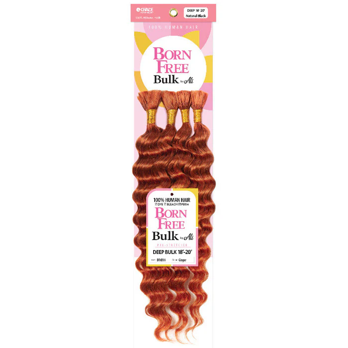 Chade Born Free Bulk By Ali 100% Human Hair Braids - DEEP BULK 14-16"/18-20" - Image 2