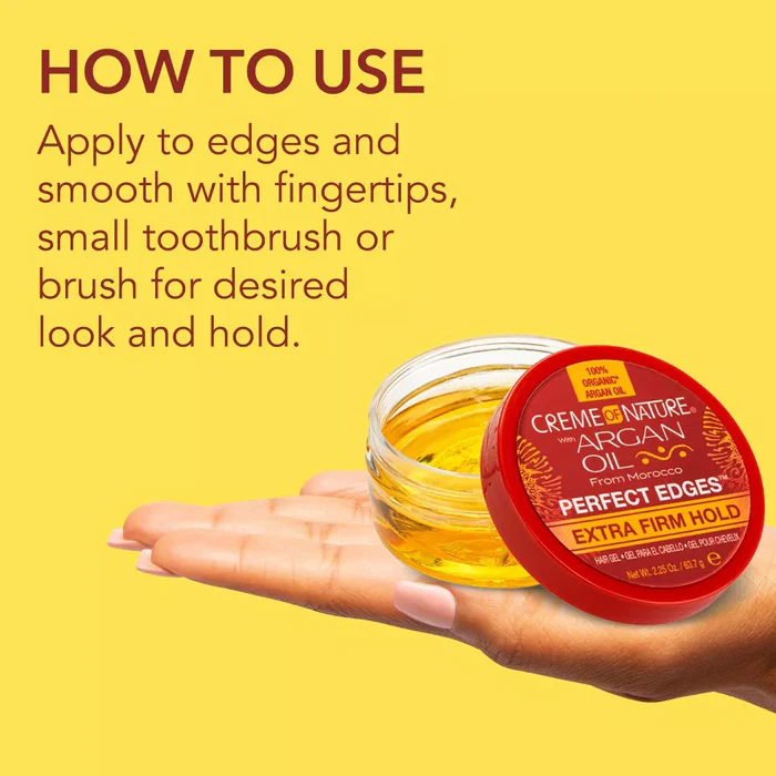 Creme of Nature Argan Oil Perfect Edges - EXTRA FIRM HOLD 2.25 oz - Image 3