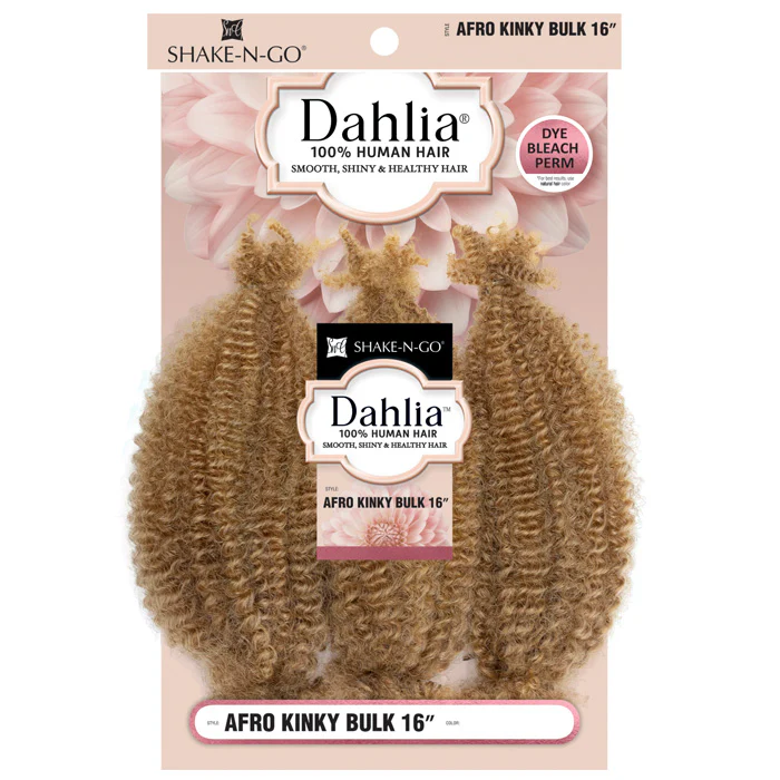 Dahlia by Shake N Go 100% Human Hair Braid - AFRO KINKY BULK 3 PCS 16" - Image 7