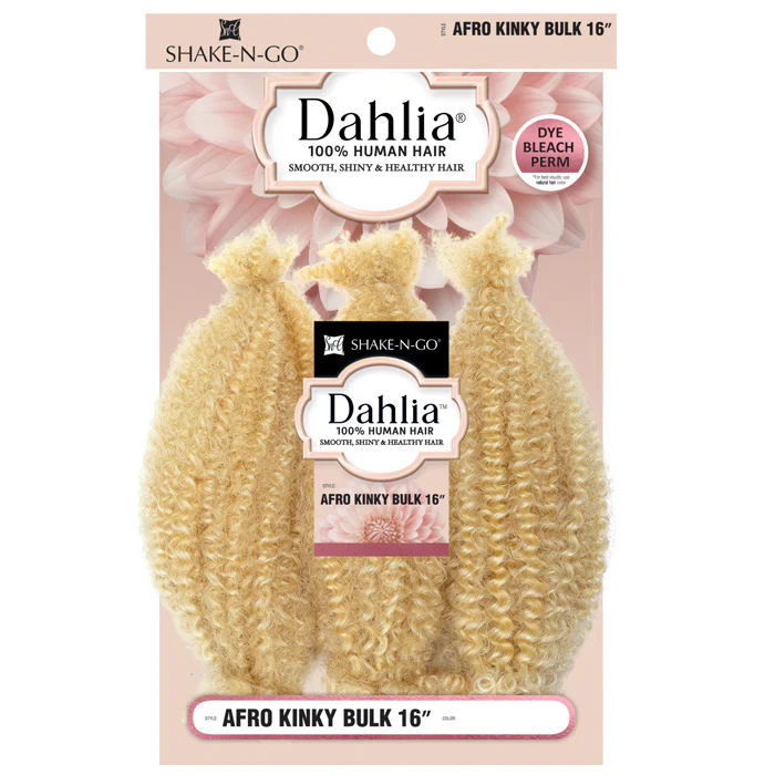 Dahlia by Shake N Go 100% Human Hair Braid - AFRO KINKY BULK 3 PCS 16" - Image 8