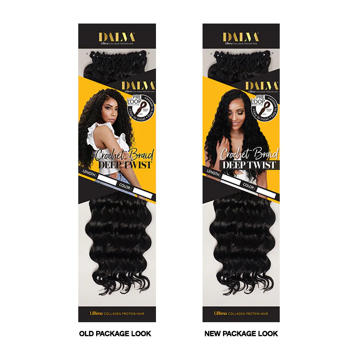 Dalva Ultima Collagen Protein Hair Pre-Looped Crochet Braid - DEEP TWIST 14/18" - Image 13