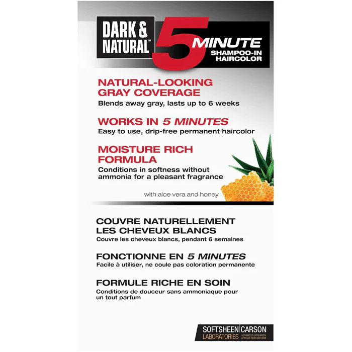 SoftSheen Carson Men's 5 Minute Shampoo-In Haircolor - DARK & NATURAL - Image 4