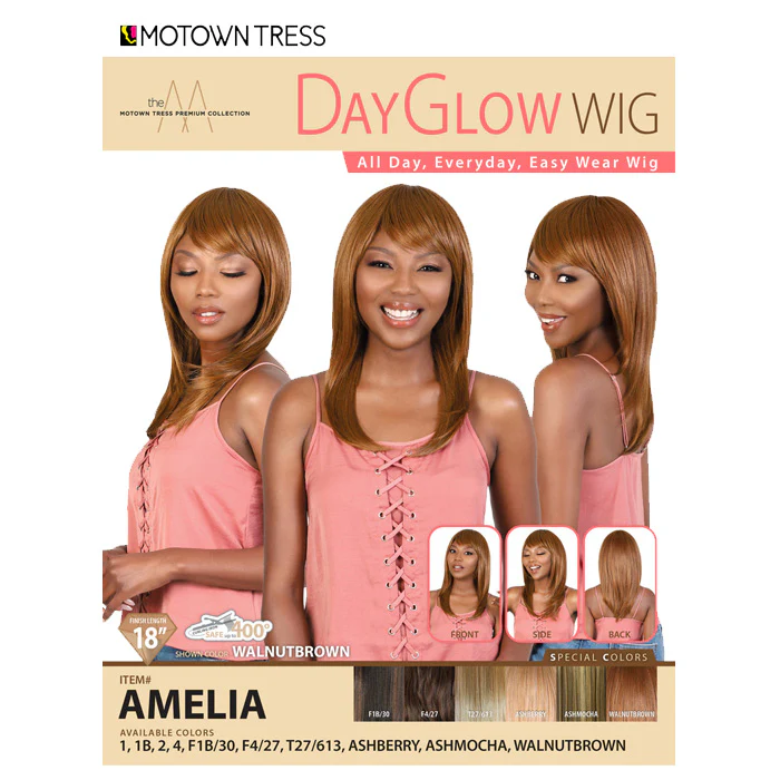Day Glow Wig By Motown Tress Full Wig - AMELIA - Image 5
