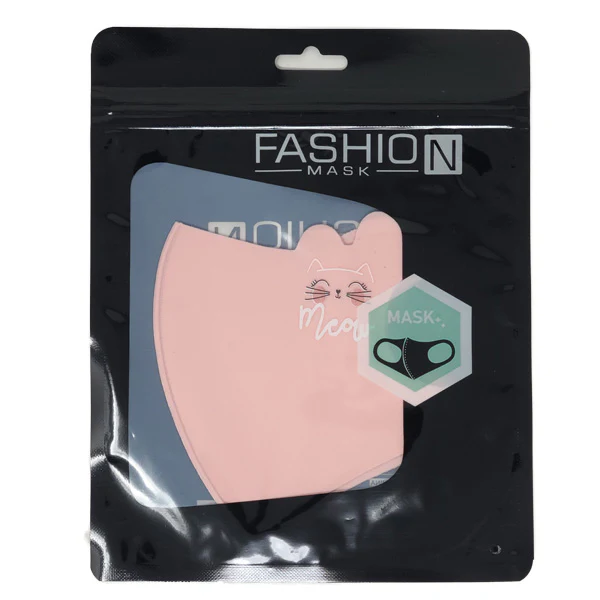Fashion Meow Print Non Medical Mask KIDS up to age 6 - Image 2