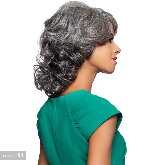 Foxy Silver Collection 100% Human Hair Lace Top Wig - H/H MYRA - Image 2