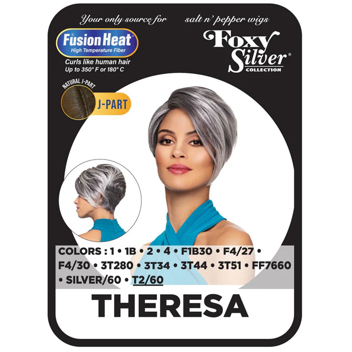 Foxy Silver Collection Fusion Heat Natural J-Part Lace Wig - THERESA - Image 3