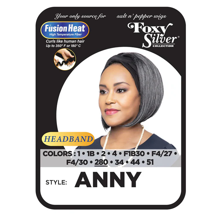 Foxy Silver Head Band Wig - ANNY - Image 2
