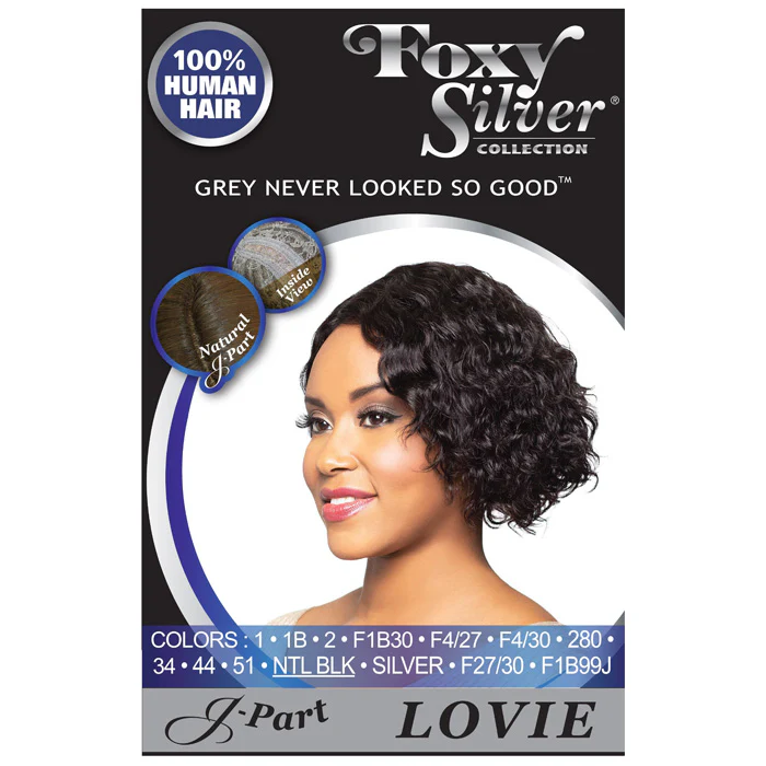 Foxy Silver Human Hair J Lace Part Wig LOVIE - Image 2