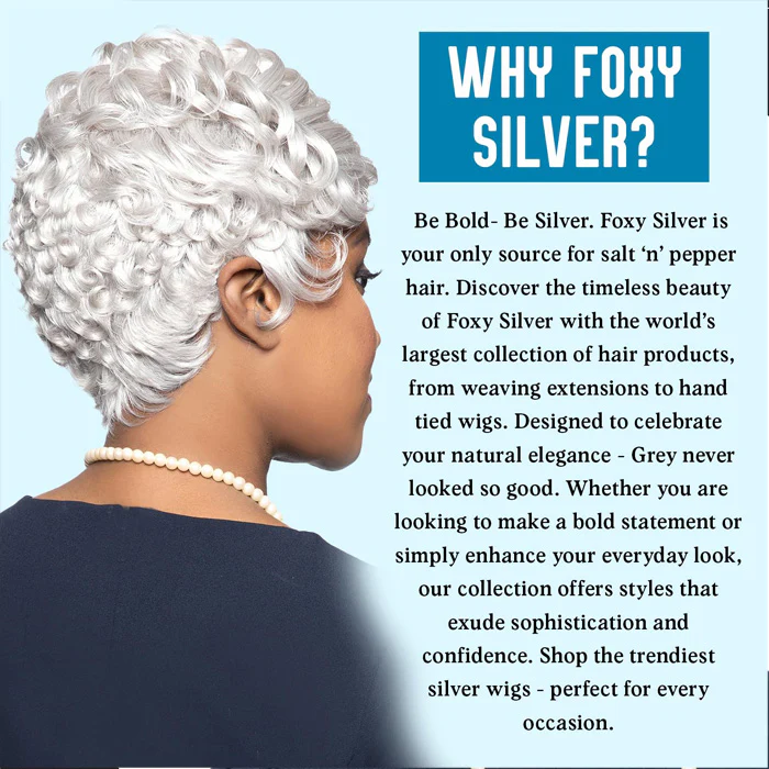 Foxy Silver Lace J-Part Wig - CELINE - Image 5