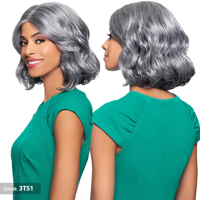 Foxy Silver Salt N Pepper T-Part Lace Front Wig - LYNNE - Image 3