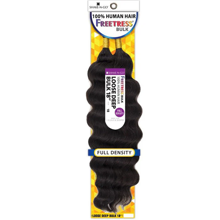 Freetress 100% Human Hair Braids - LOOSE DEEP BULK 18" - Image 2