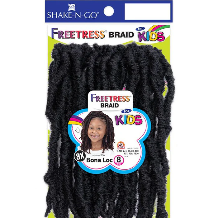 Freetress 3X Kids Pre-Looped Crochet Braid - BONA LOC 8" - Image 2