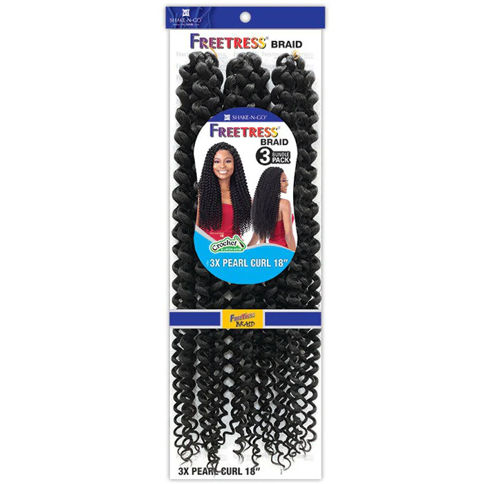 Freetress Braid Crochet Braid - 3X PEARL CURL 18" - Image 5