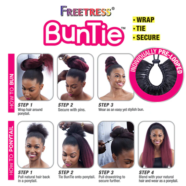 Freetress BunTie Ponytail JAMAICA TIE - Image 3