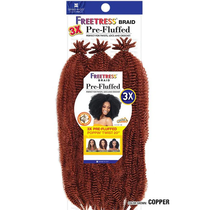 Freetress Crochet Braid - 3X PRE-FLUFFED POPPIN TWIST 20" - Image 6