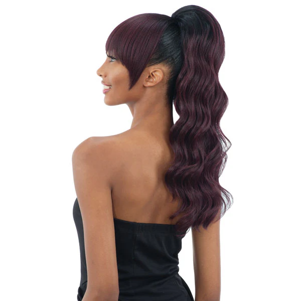 Freetress Equal Drawstring Ponytail and China Bang LOOSE DEEP 2 PCS - Image 2
