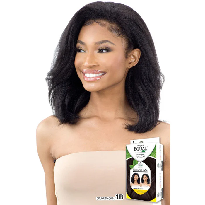 Freetress Equal Natural Me Drawstring Fullcap Half Wig - NATURAL ROLLER SET - Image 3