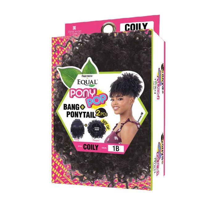 Equal by Shake N Go Pony Pop Bang & Ponytail 2Pcs - COILY - Image 3