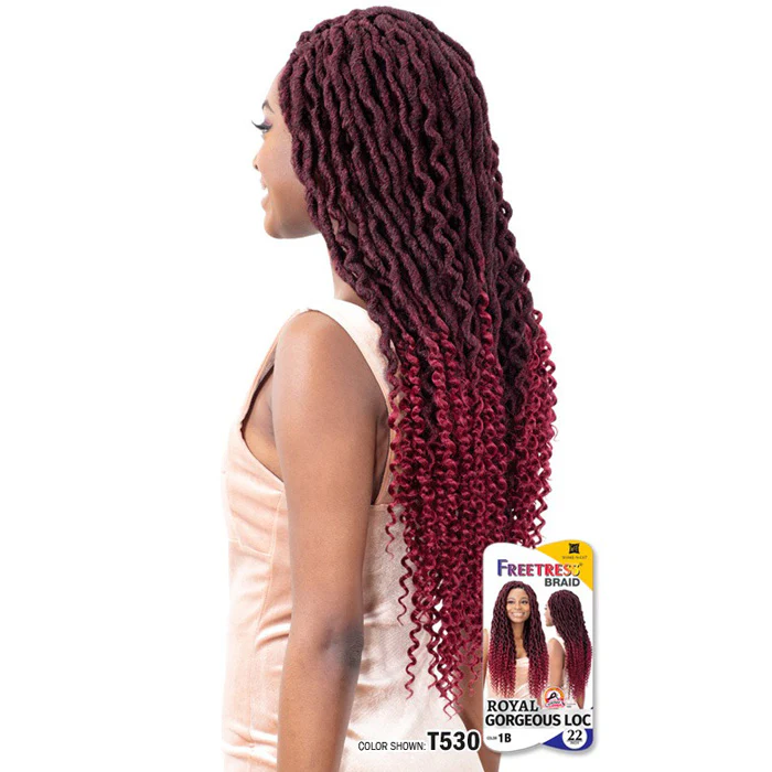 Freetress Pre-Looped Crochet Braid - 2X ROYAL GORGEOUS LOC 22" - Image 2