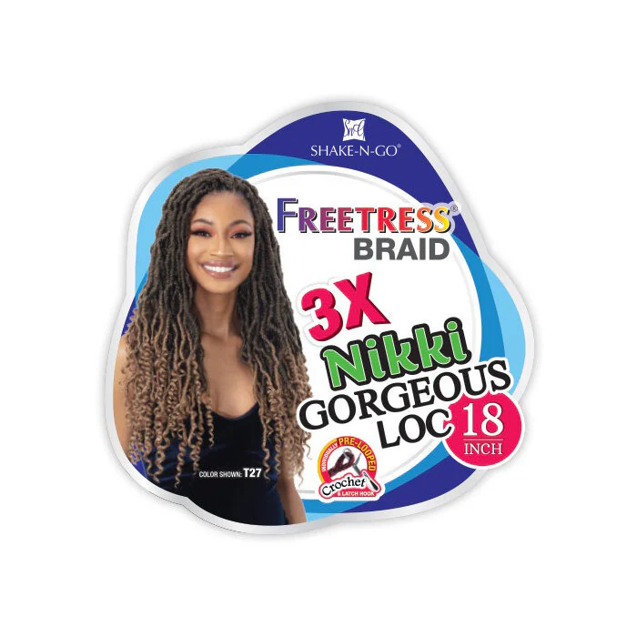 Freetress Pre-Looped Crochet Braid - 3X NIKKI GORGEOUS LOCS 18" - Image 3