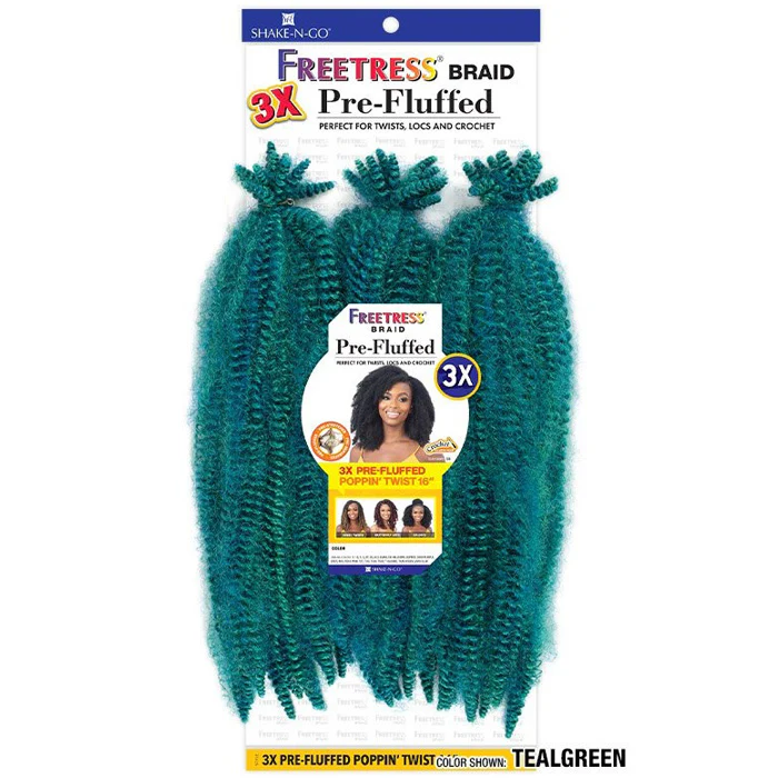 Freetress Pre-Looped Crochet Braid - 3X PRE-FLUFFED POPPIN TWIST 16" - Image 14