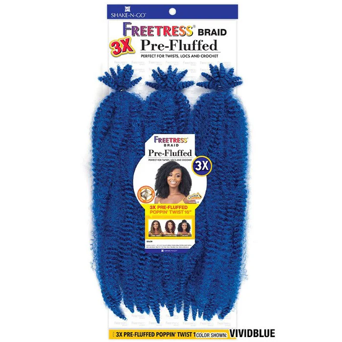 Freetress Pre-Looped Crochet Braid - 3X PRE-FLUFFED POPPIN TWIST 16" - Image 15