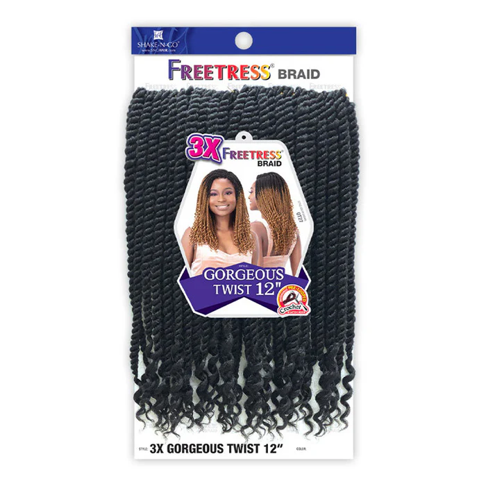 Freetress Pre Looped Crochet Braid - GORGEOUS TWIST 3X 12/18" - Image 6