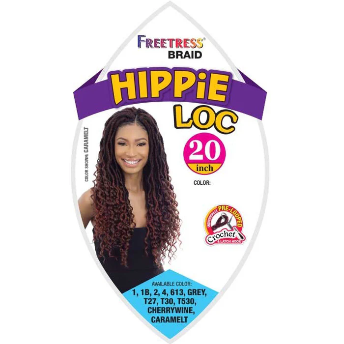 Freetress Pre-Looped Crochet Braid - HIPPIE LOC 20" - Image 3