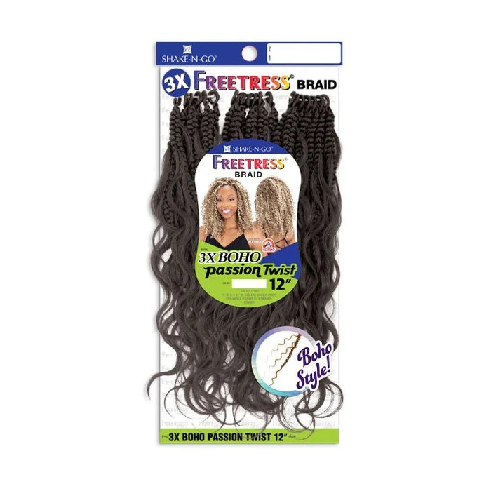 Freetress Pre-Looped Crochet Braids - 3X BOHO PASSION TWIST 12" - Image 3