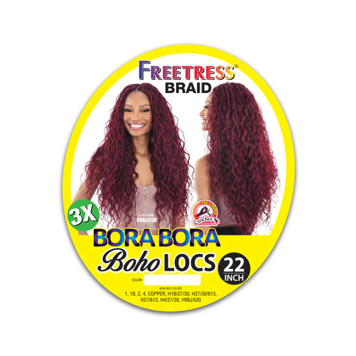 Freetress Pre-Looped Crochet Braids - 3X BORA BORA BOHO LOCS 22" - Image 3