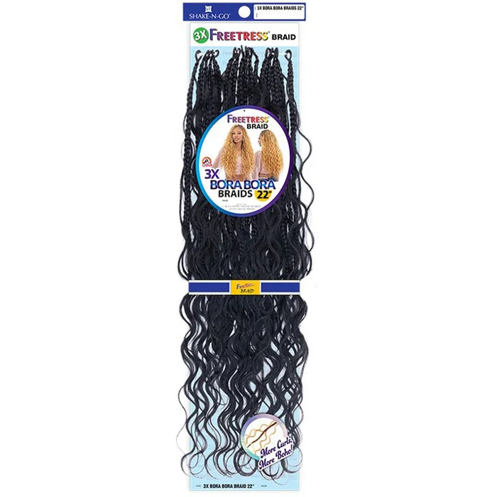 Freetress Pre-Looped Crochet Braids - 3X BORA BORA BRAIDS 22" - Image 3