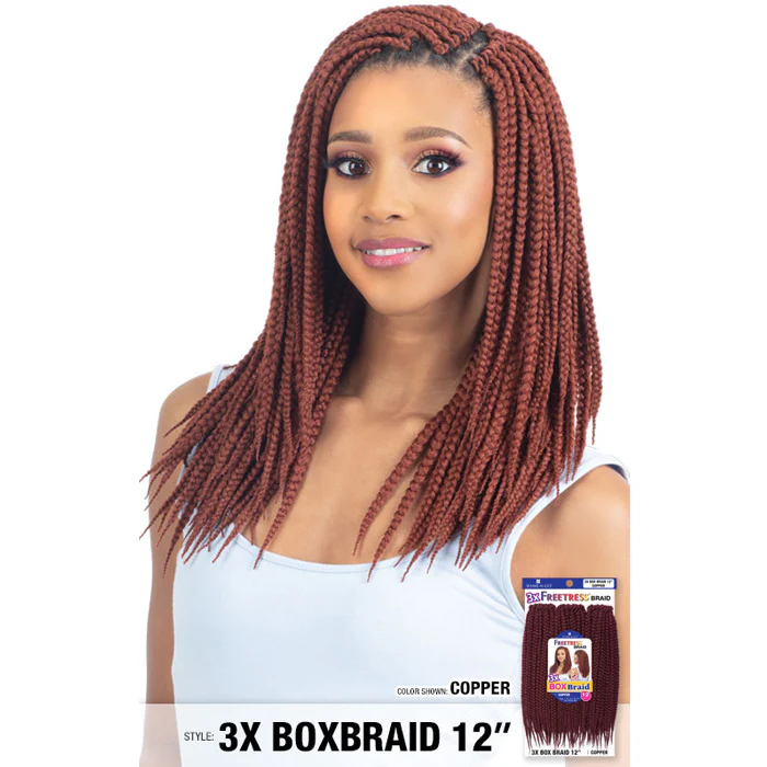 Freetress Pre-Looped Crochet Braids - 3X BOX BRAID 12" - Image 4