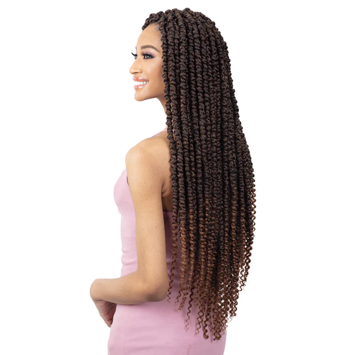 Freetress Pre-Looped Crochet Braids - 3X LARGE PASSION TWIST 24" - Image 3