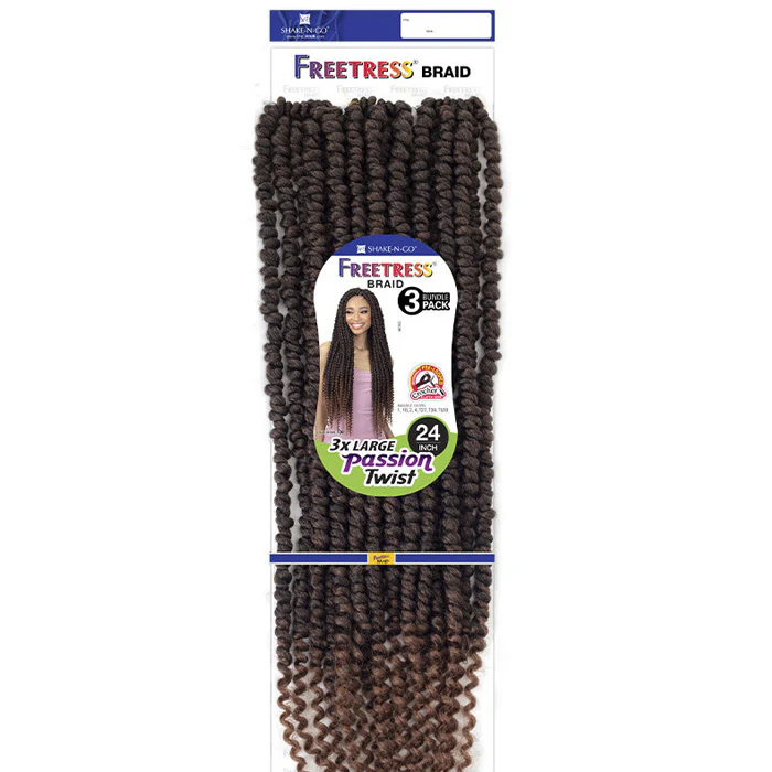 Freetress Pre-Looped Crochet Braids - 3X LARGE PASSION TWIST 24" - Image 5