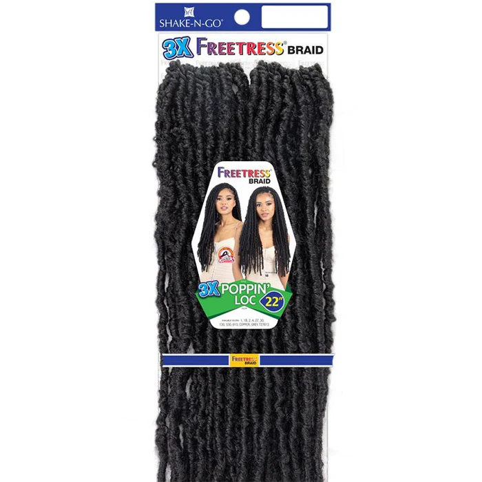 Freetress Pre-Looped Crochet Braids - 3X POPPIN LOC 22" - Image 4