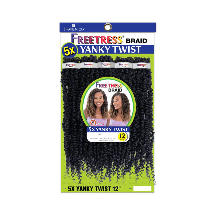 Freetress Pre-Looped Crochet Braids - 5X YANKY TWIST 12" - Image 4