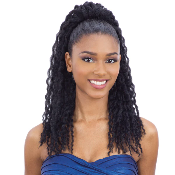 Freetress Synthetic BunTie Ponytail - TWIST CURL TIE - Image 2