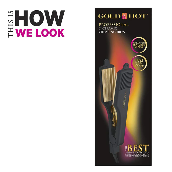 Gold N Hot Gold Tone Crimping Iron 2 Inch - Image 6
