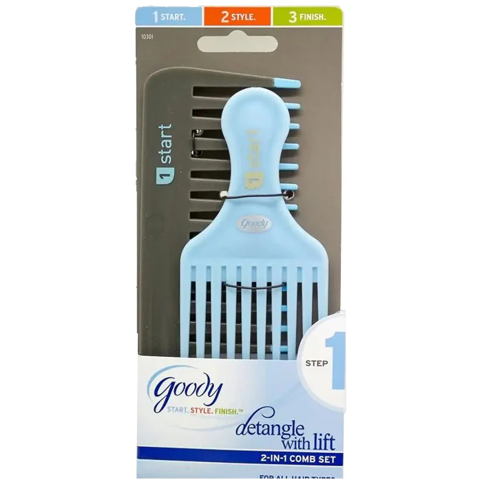 Goody Detangling Rake / Lift Comb Combo - 10301