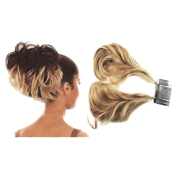 Lord & Cliff Curly Wired Messy Hair Bun/Ponytail Extension - HAIR MAGIC 2 - Image 4