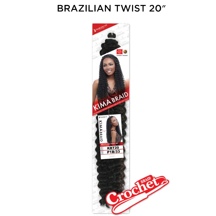Harlem 125 Kanekalon Crochet Braid KIMA BRAZILIAN TWIST 20" - Image 4