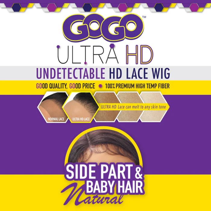 Harlem 125 Synthetic GoGo Ultra HD Lace Front Wig - GL207 - Image 5