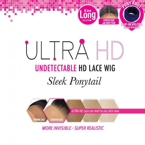 Harlem 125 Ultra HD Undetectable Lace Wig Sleek Ponytail - LH012 - Image 5