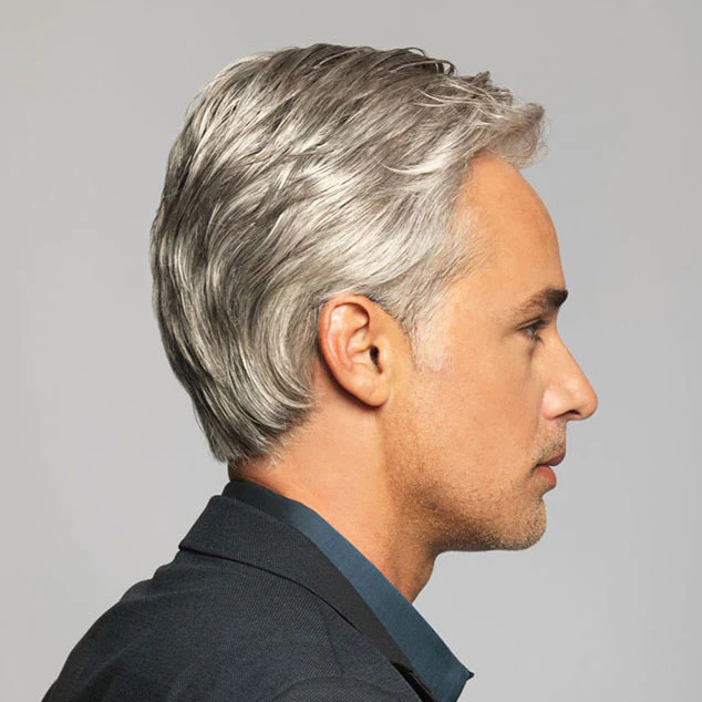HIM Men's Collection Hand-Tied Lace Front Wig - CLASSIC - Image 3