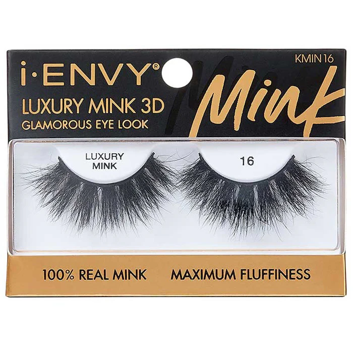 iENVY By Kiss 100% Real Mink Luxury Mink 3D Lashes 20 mm - LUXURY MINK (KMIN 08/11/15/16/23) - Image 4