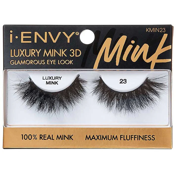 iENVY By Kiss 100% Real Mink Luxury Mink 3D Lashes 20 mm - LUXURY MINK (KMIN 08/11/15/16/23) - Image 5